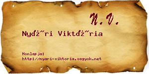 Nyári Viktória névjegykártya