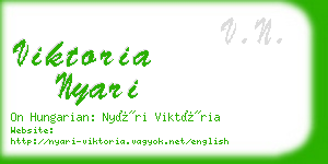 viktoria nyari business card